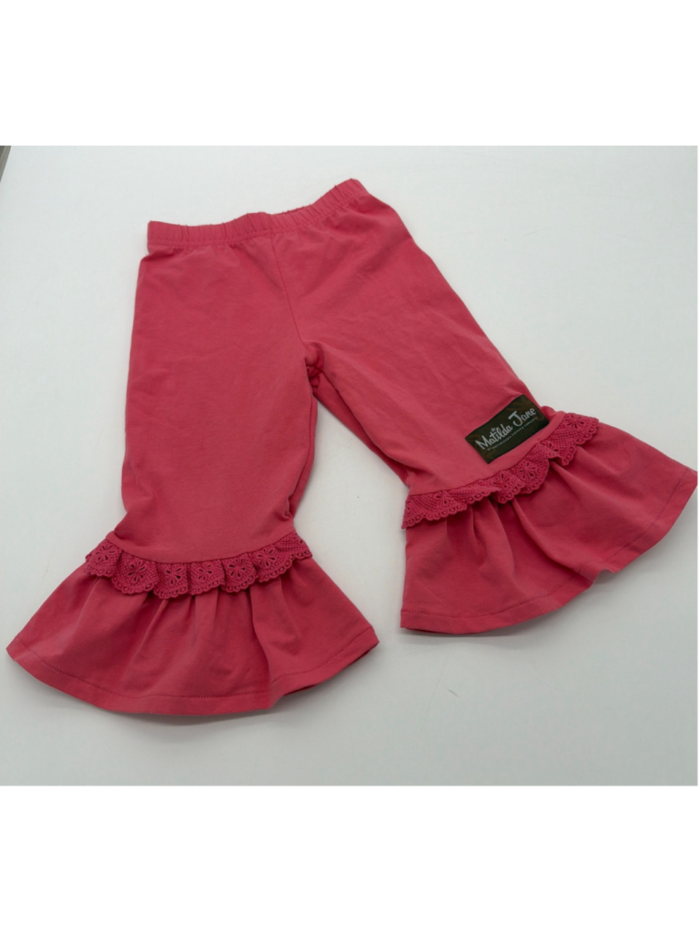 Matilda Jane Pink Ruffle Leggings Size 2T